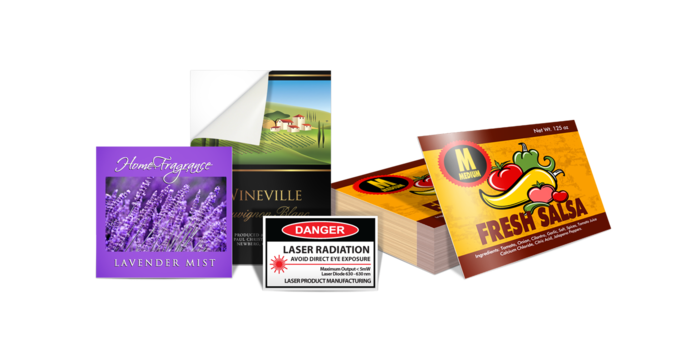 Cut-to-size Vinyl Labels